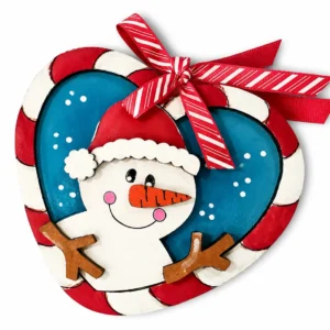 Hand-Painted Snowman Christmas Ornament