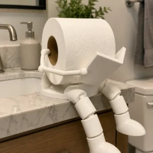 3D Printed Toilet Paper Holder – Whimsical Bathroom Decor