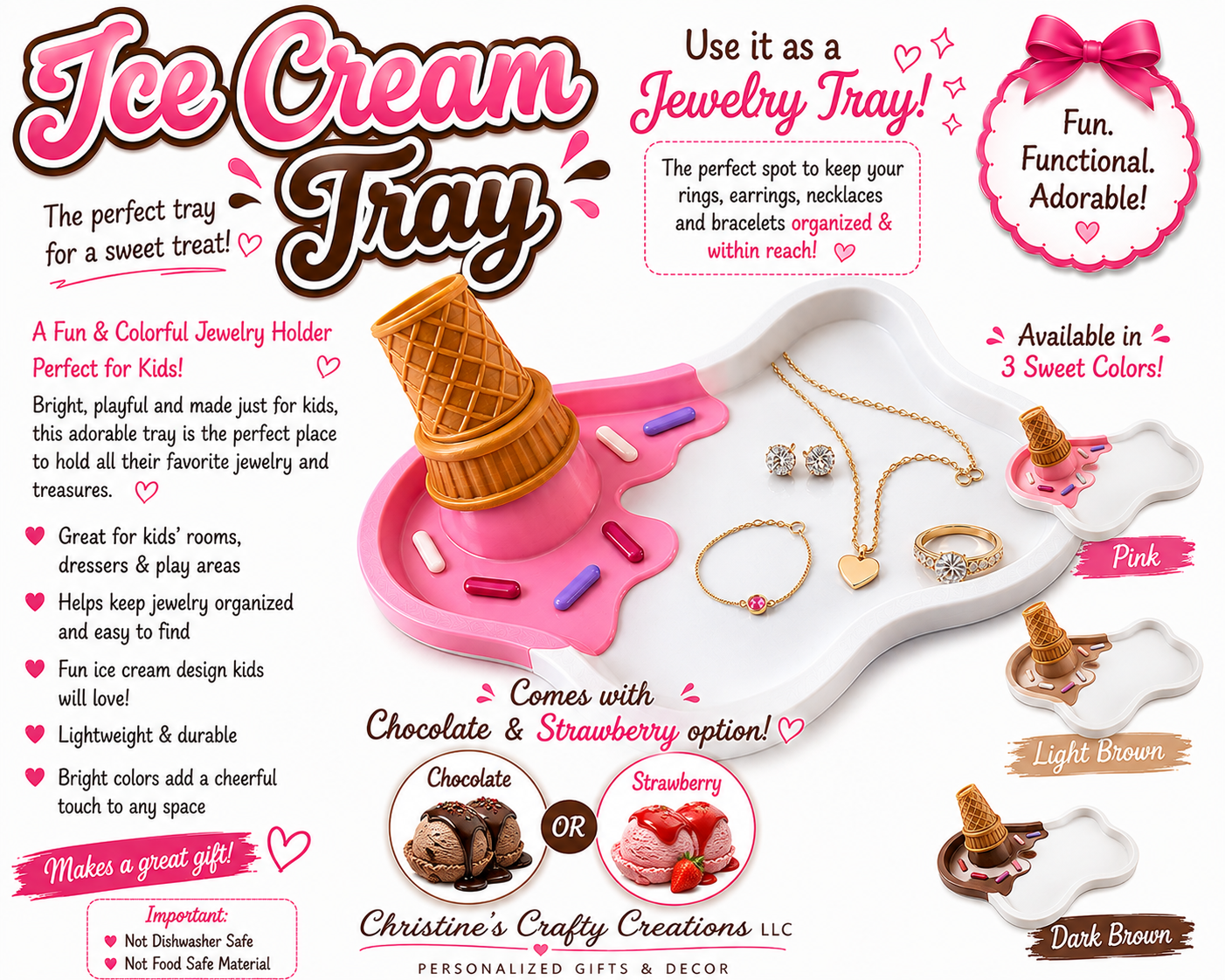 Melted Ice Cream Tray